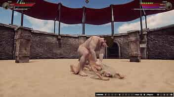 Ethan and Audree Have a Sex Fight in the Arena Map video