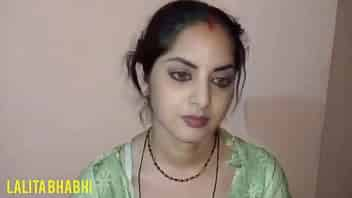 Blowjob, pussy licking and fucking sex video in hindi voice of Indian horny girl Lalita bhabhi video