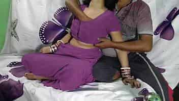 Indian Anita bhabi ki chudai perple saree me Desi video with Hindi audio video